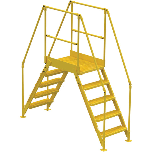 Crossover Ladder, 91-1/2" Overall Span, 50" H x 36" D, 24" Step Width