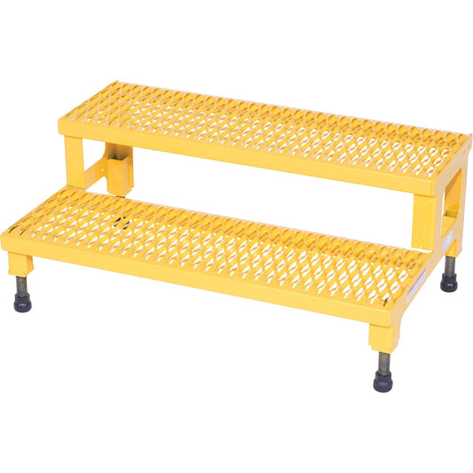 Adjustable Step-Mate Stand, 2 Step(s), 36-3/16" W x 22-7/8" L x 15-1/4" H, 500 lbs. Capacity