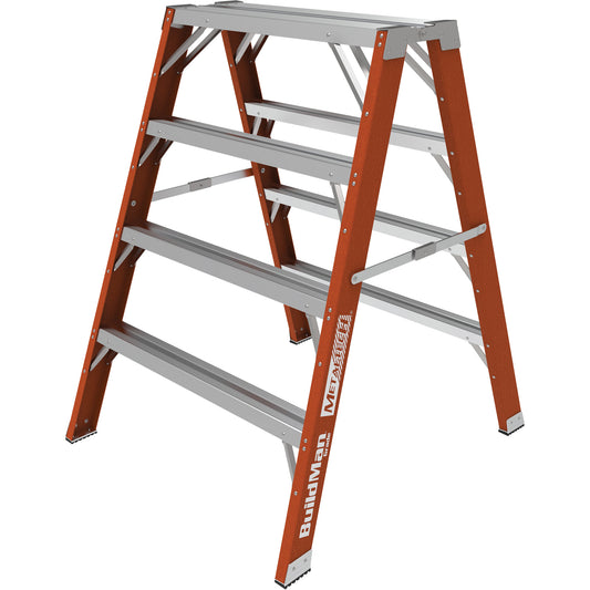 Buildman™ Step-up Workbench, 4' H x 36.25" W x 40.5" D, 300 lbs. Capacity, Fibreglass