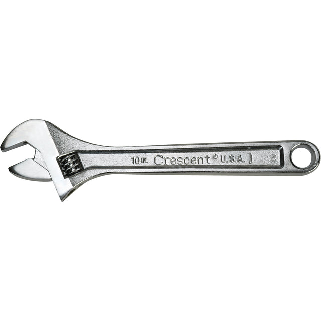 Crescent Adjustable Wrenches, 12" L, 1-1/2" Max Width, Chrome