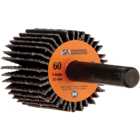 Standard Abrasives™ Flap Wheel, Aluminum Oxide, 60 Grit, 1" x 1" x 1/4"
