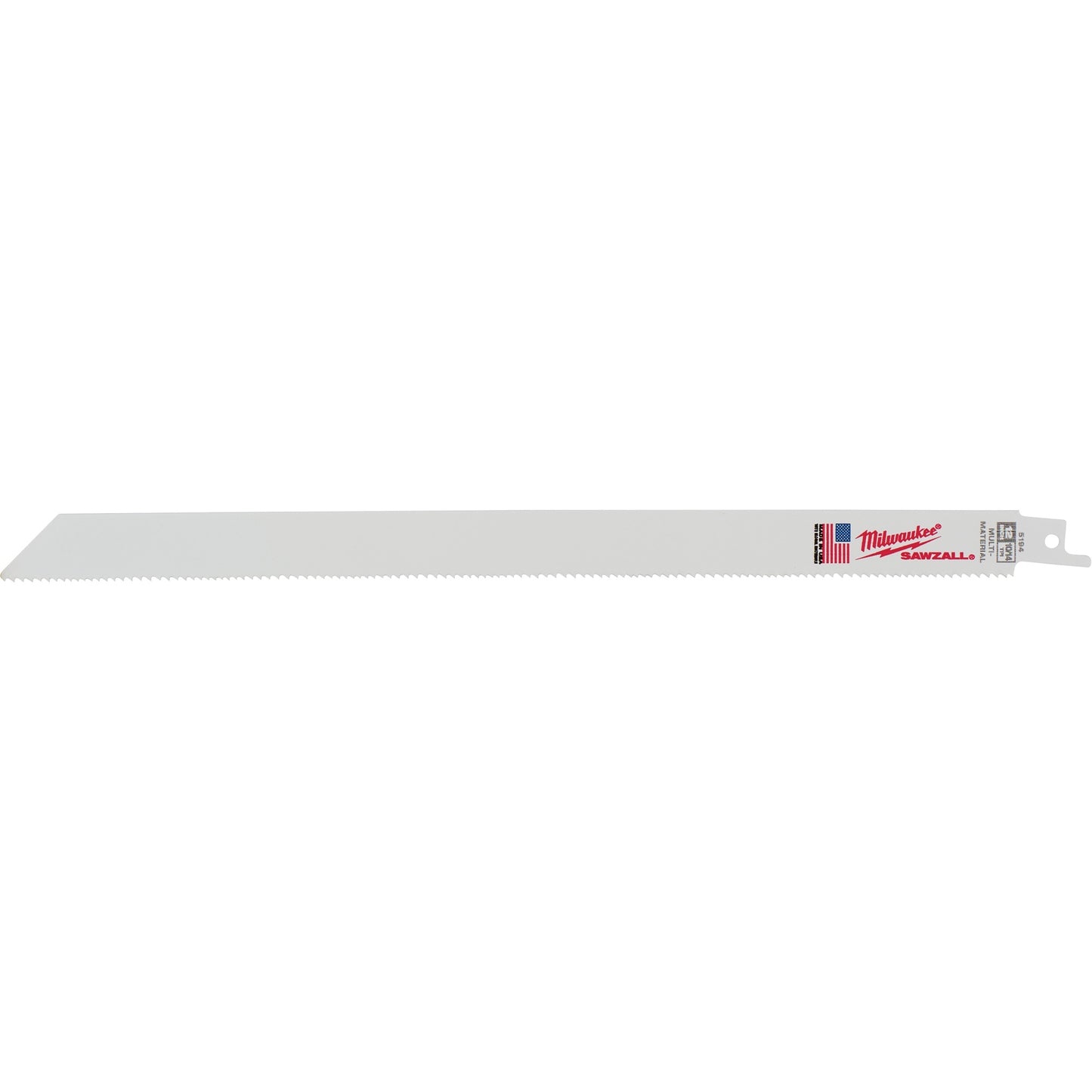 Sawzall® Reciprocating Saw Blade, Bi-Metal, 10/14 TPI, 12" L