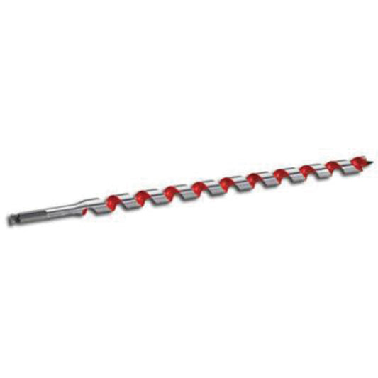 Ship Auger Drill Bit, 7/8" Diameter, 15" Flute, 7/16" Hex Shank