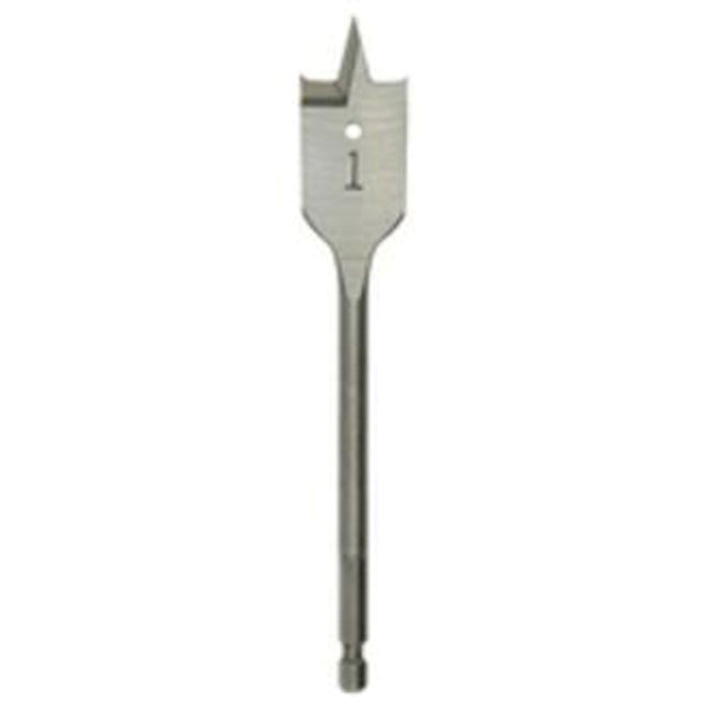 Flat Boring Bit, 7/16" Diameter, 1/4" Hex Shank, 6" Length