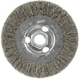 Crimped Wire Wheel, 4" Dia., 0.12" Fill, 5/8"-11 Arbor