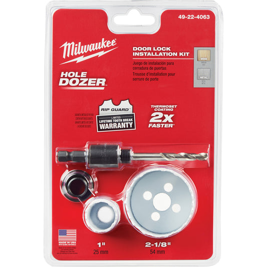 Hole Dozer™ Door Lock Hole Saw Kit, 4 Pieces