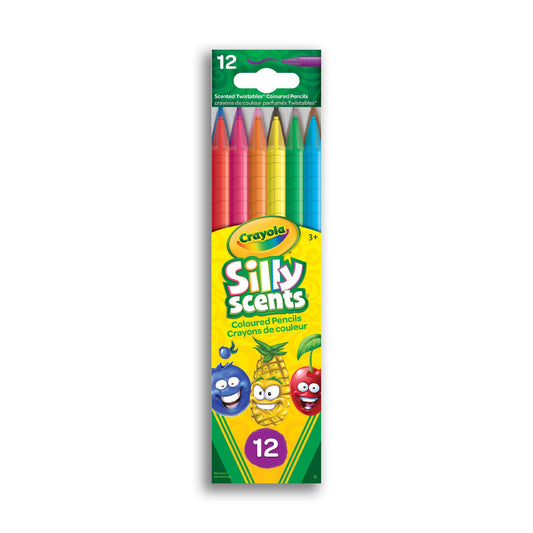 Crayola Silly Scents Twistables Coloured Pencils, 12 Count (Case of 8)