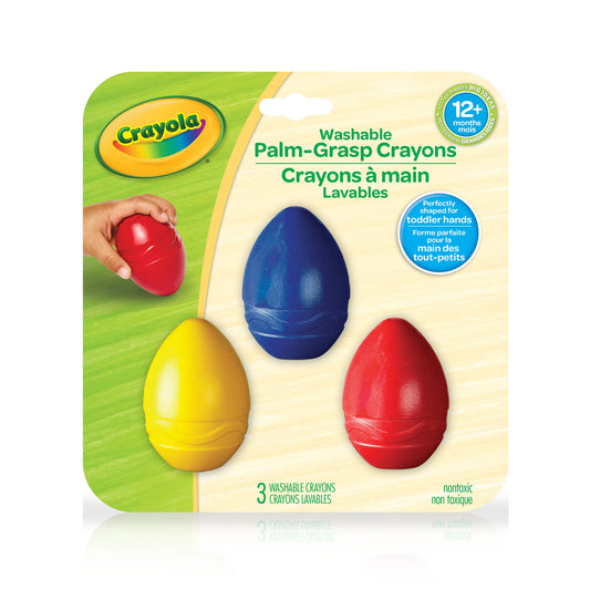 Crayola Washable Palm-Grasp Crayons (Case of 12)