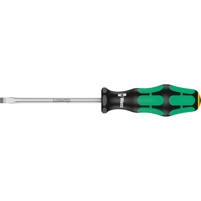 Tapered Slotted Screwdriver, 1/2", 10/1/2" L, Plastic Handle