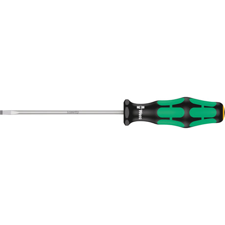 Slotted Screwdriver, 3.5 mm Tip, Round, 7-1/8" L, Plastic Handle
