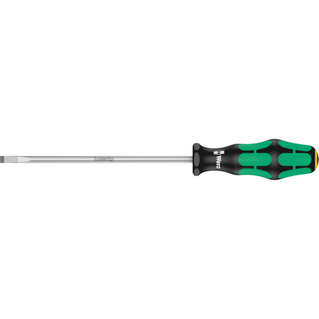 Slotted Screwdriver, 1/4" Tip, Round, 9-3/4" L, Plastic Handle
