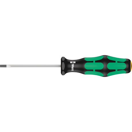 Slotted Screwdriver, 3/32" Tip, Round, 5-1/8" L, Plastic Handle