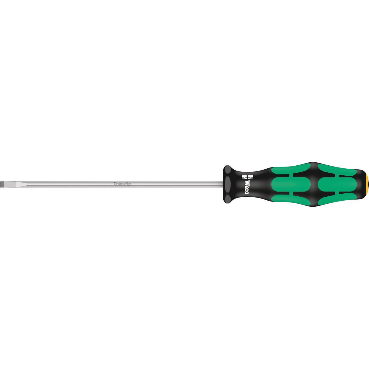 Slotted Screwdriver, 3.5 mm Tip, Round, 8-1/8" L, Plastic Handle