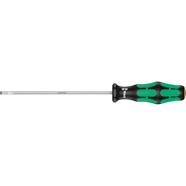 Slotted Screwdriver, 3.5 mm Tip, Round, 8-1/8" L, Plastic Handle