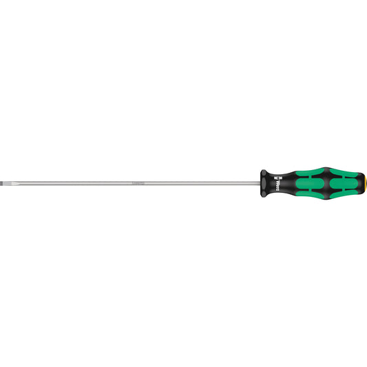 Slotted Screwdriver, 3.5 mm Tip, Round, 11-1/16" L, Plastic Handle