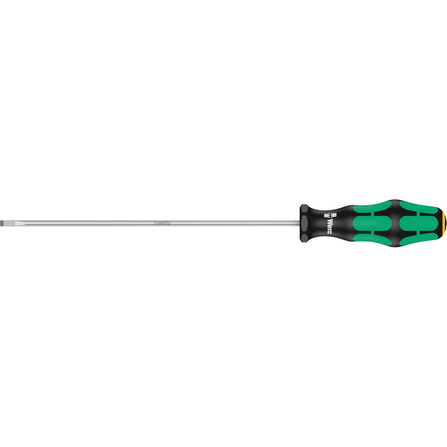 Slotted Screwdriver, 5/32" Tip, Round, 12" L, Plastic Handle