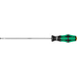 Slotted Screwdriver, 1/4" Tip, Round, 12" L, Plastic Handle