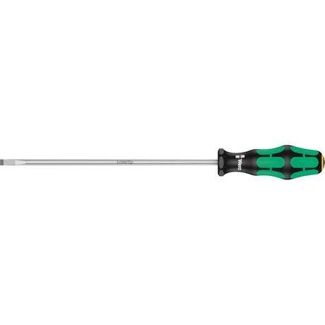 Slotted Screwdriver, 1/4" Tip, Round, 12" L, Plastic Handle
