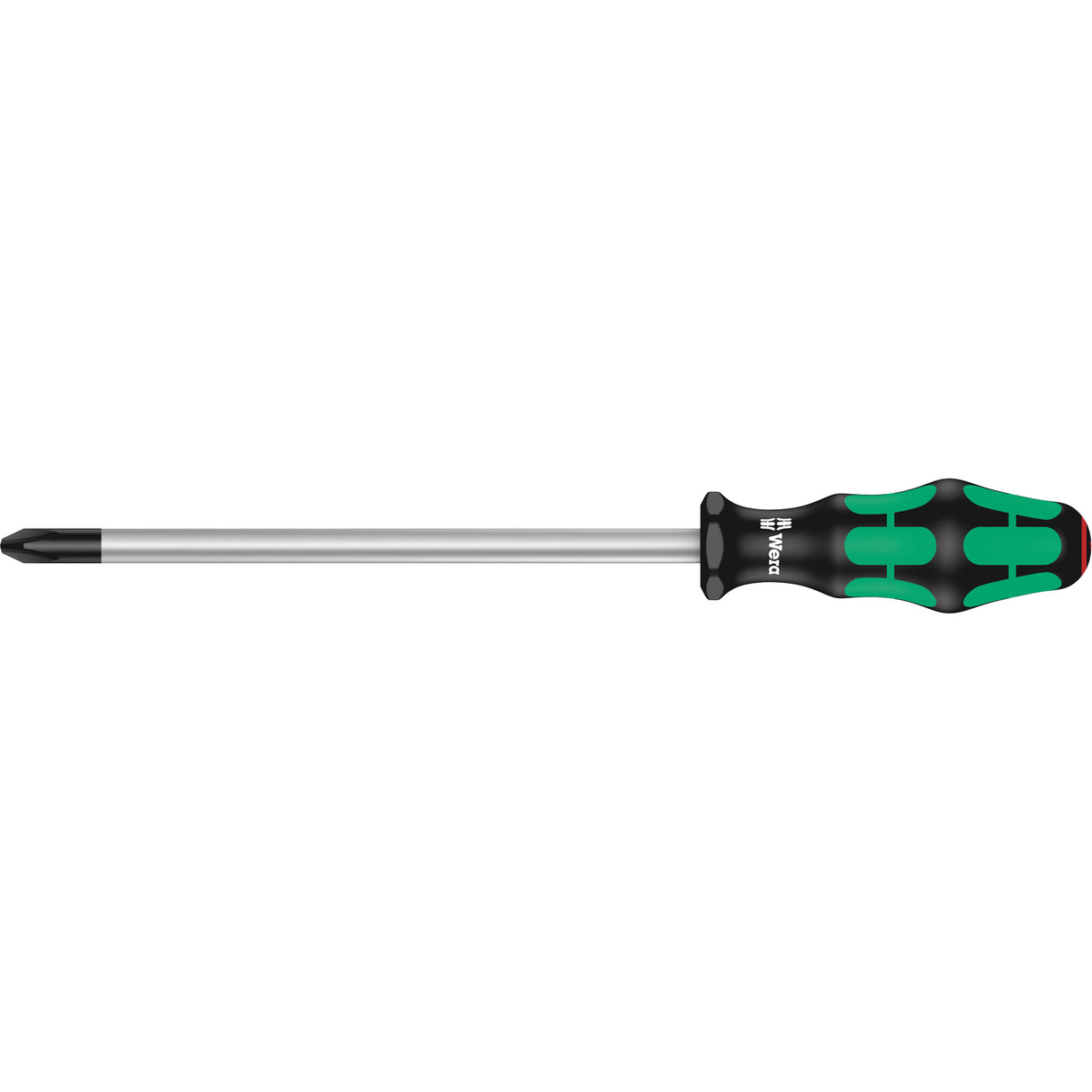 Phillips Screwdriver, #4 Tip, Round, 12-3/16" L, Plastic Handle
