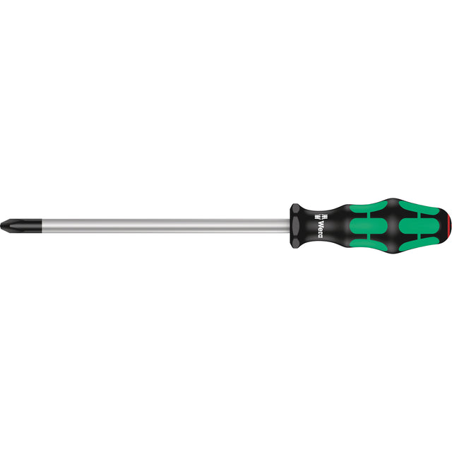 Phillips Screwdriver, #4 Tip, Round, 12-3/16" L, Plastic Handle