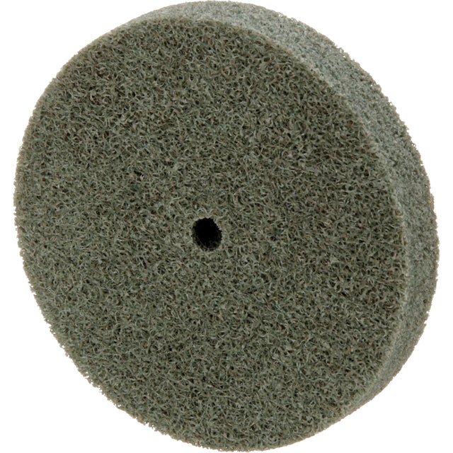Standard Abrasives™ 500 Series Soft Density Unitized Wheels, 3" x 1/2", 1/4" Arbor, Medium Grit, Aluminum Oxide
