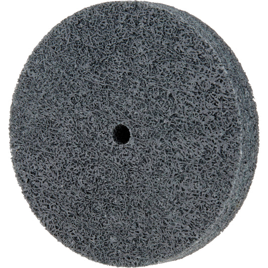 Standard Abrasives™ 500 Series Soft Density Unitized Wheels, 3" x 1/2", 1/4" Arbor, Fine Grit, Silicon Carbide