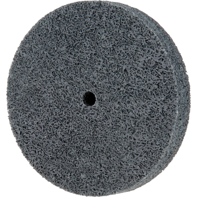 Standard Abrasives™ 500 Series Soft Density Unitized Wheels, 3" x 1/2", 1/4" Arbor, Fine Grit, Silicon Carbide
