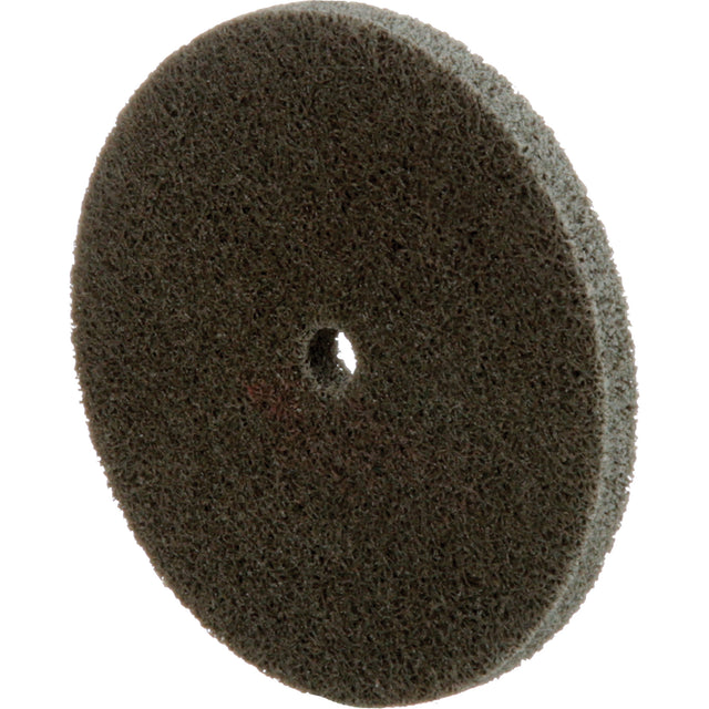 Standard Abrasives™ Unitized Wheel, 3" x 1/4", 1/4" Arbor, Fine Grit, Aluminum Oxide