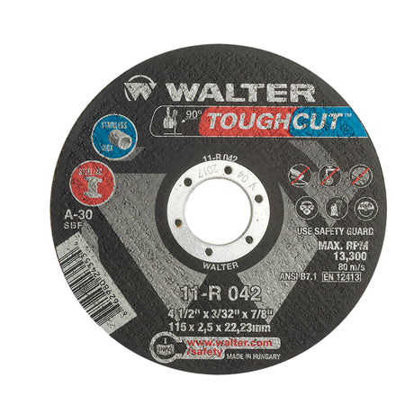 Toughcut™ Reinforced Cut-Off Wheel, 4-1/2" x 3/32", 7/8" Arbor, Type 1, Aluminum Oxide, 13300 RPM