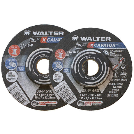XCAVATOR™ Grinding Wheel, 9" x 1/4", 7/8" Arbor, Zirconium, Type 27