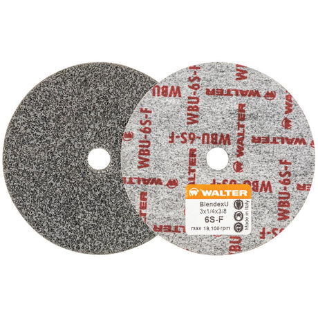 Blendex U™ Finishing Wheel, 3" Dia., 6SF Grit, Silicon Carbide