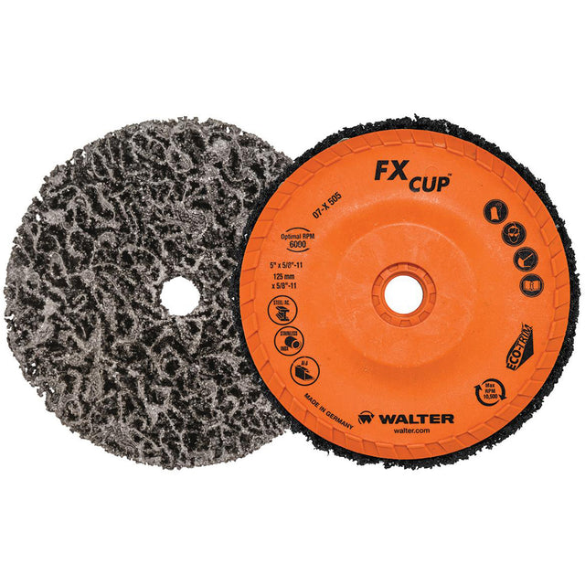 FX™ Cleaning Cup Disc, 5" Dia., Aluminum Oxide