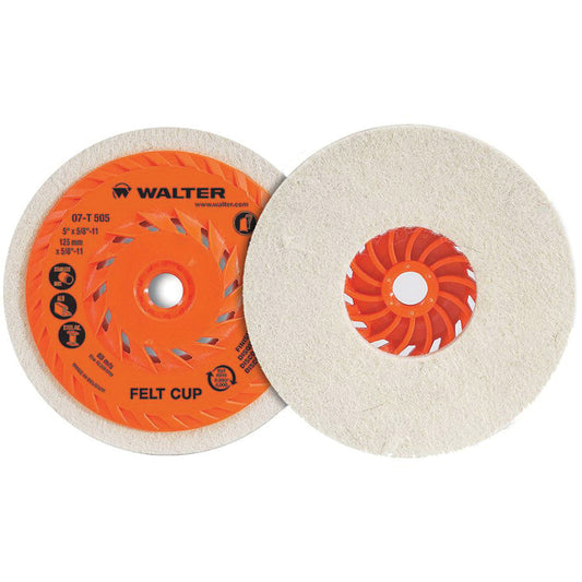 Cup Polishing Disc, 5" Dia.