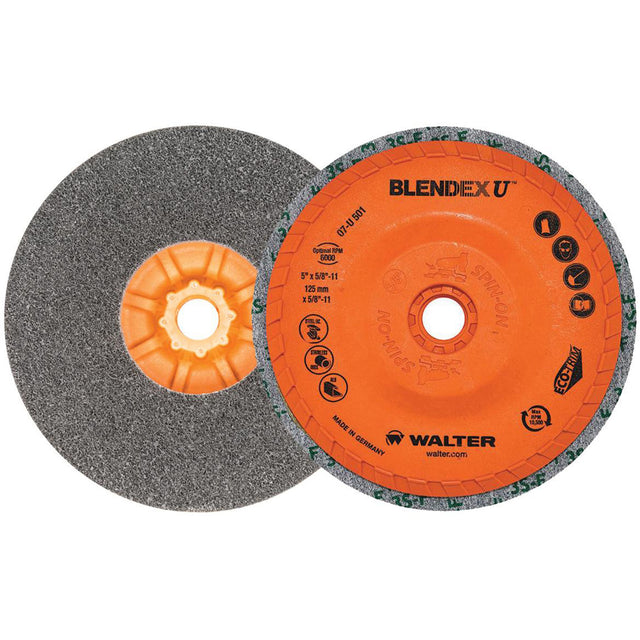 Blendex U™ Finishing Cup Disc, 5" Dia., Fine Grit, Silicon Carbide