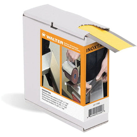 Inox Stainless Steel Tape, 0.15 mils Thick, 41.275 mm (1-5/8") x 5 m (16.375')