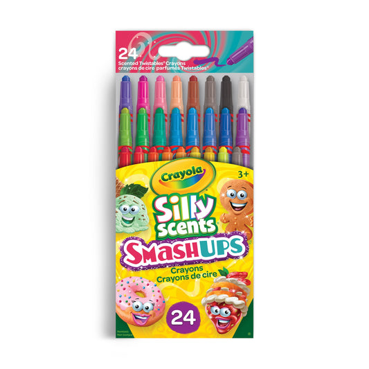 Crayola Silly Scents Smash-Ups Mini Twistables Crayons, 24 Count (Case of 12)