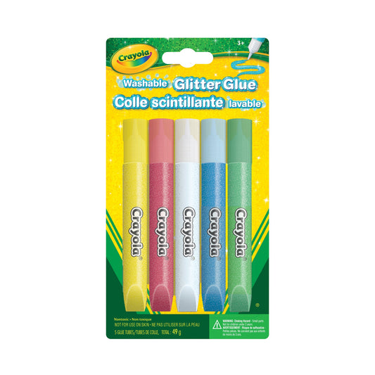 Crayola  Washable Glitter Glue, 5 Count