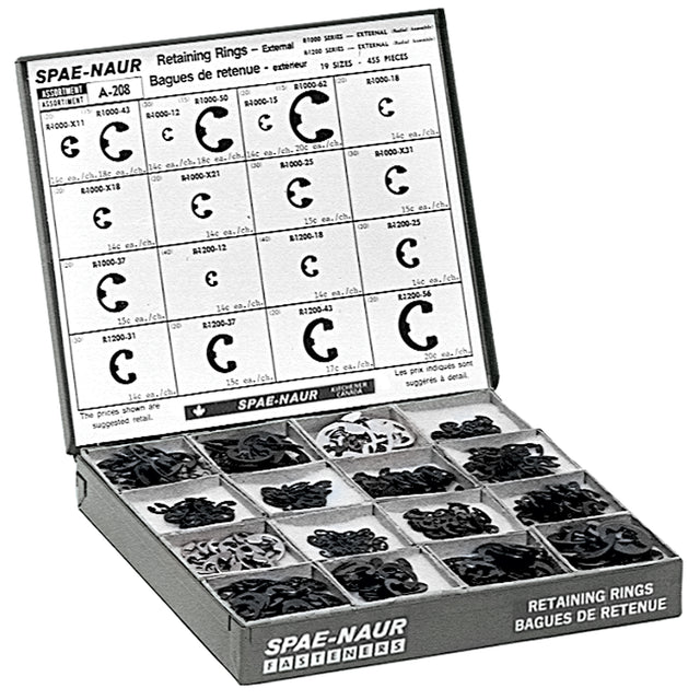 External Retaining Ring Assortments