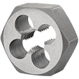 Hexagon Rethreading Bolt Die, 1.67" Dia., M22x1.5 Thread, High Speed Steel