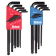 Balldrive Hex Key, Hex End, 5/16" x 6" L, L Shape