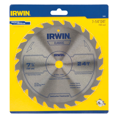 Contractor Saw Blades - Classic Series Saw Blades, 7-1/4", 24 Teeth, Wood Use