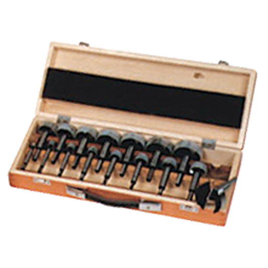 Woodpecker Forstner Bit Kits in a Wooden Box, 16 Pieces, High Carbon Steel