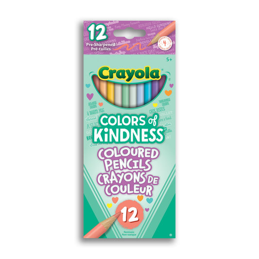 Crayola Colors of Kindness Coloured Pencils, 12 Count (Case of 12)