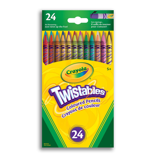 Crayola Twistables Coloured Pencils, 24 Count (Case of 12)