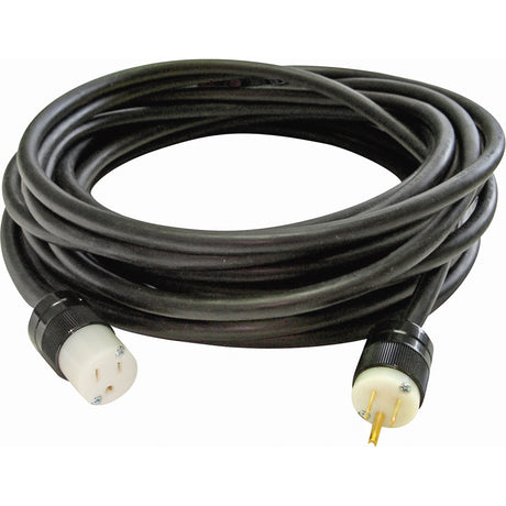 Heavy-Duty Neoprene Extension Cords, Indoor/Outdoor, SOOW, 14/3 AWG, 15 A, 100'