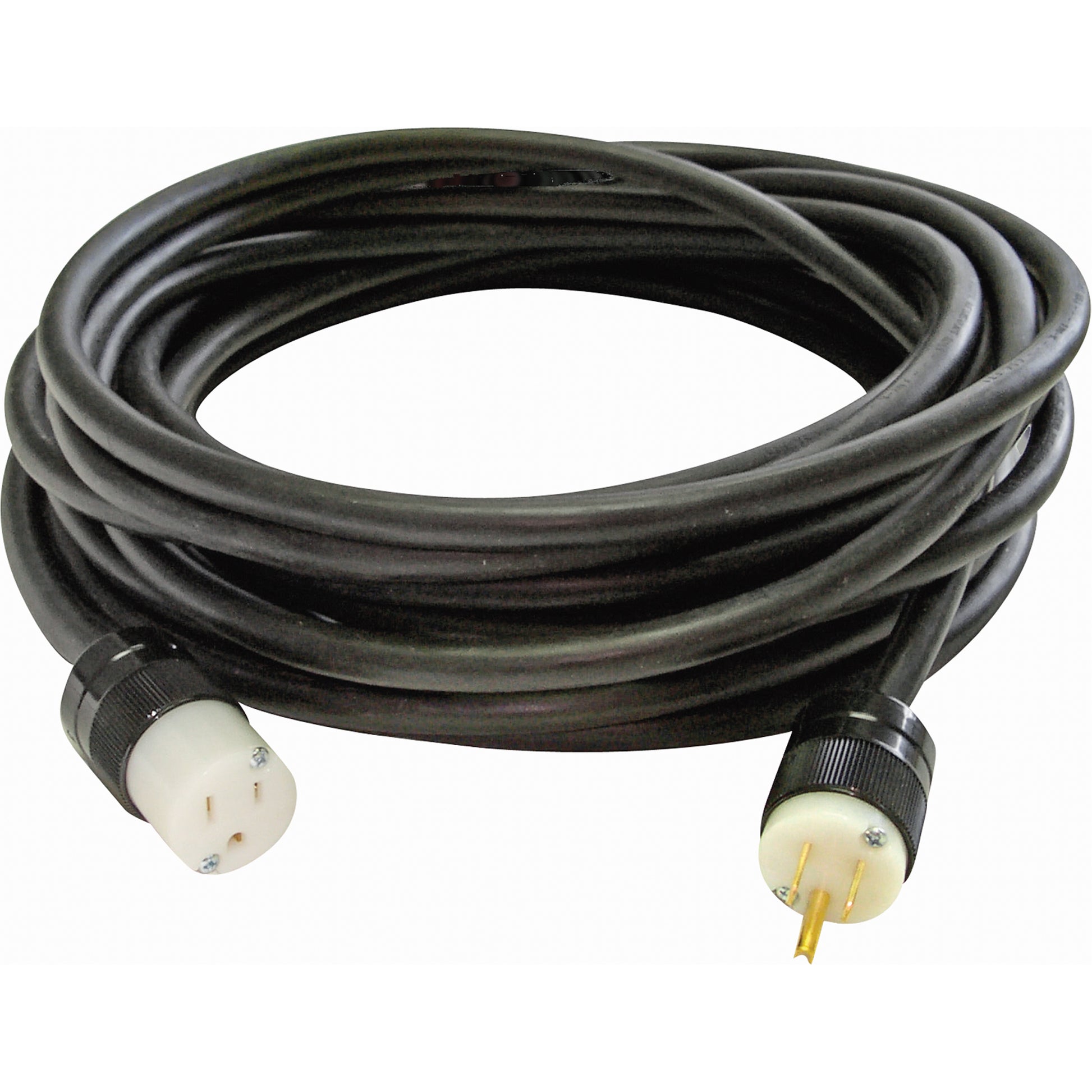 Heavy-Duty Neoprene Extension Cords, Indoor/Outdoor, SOOW, 16/3 AWG, 12 A, 25'