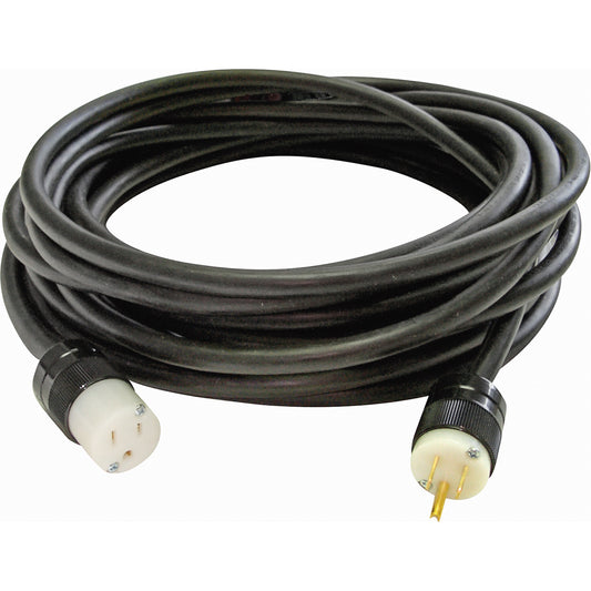 Heavy-Duty Neoprene Extension Cords, Indoor/Outdoor, SOOW, 16/3 AWG, 12 A, 25'