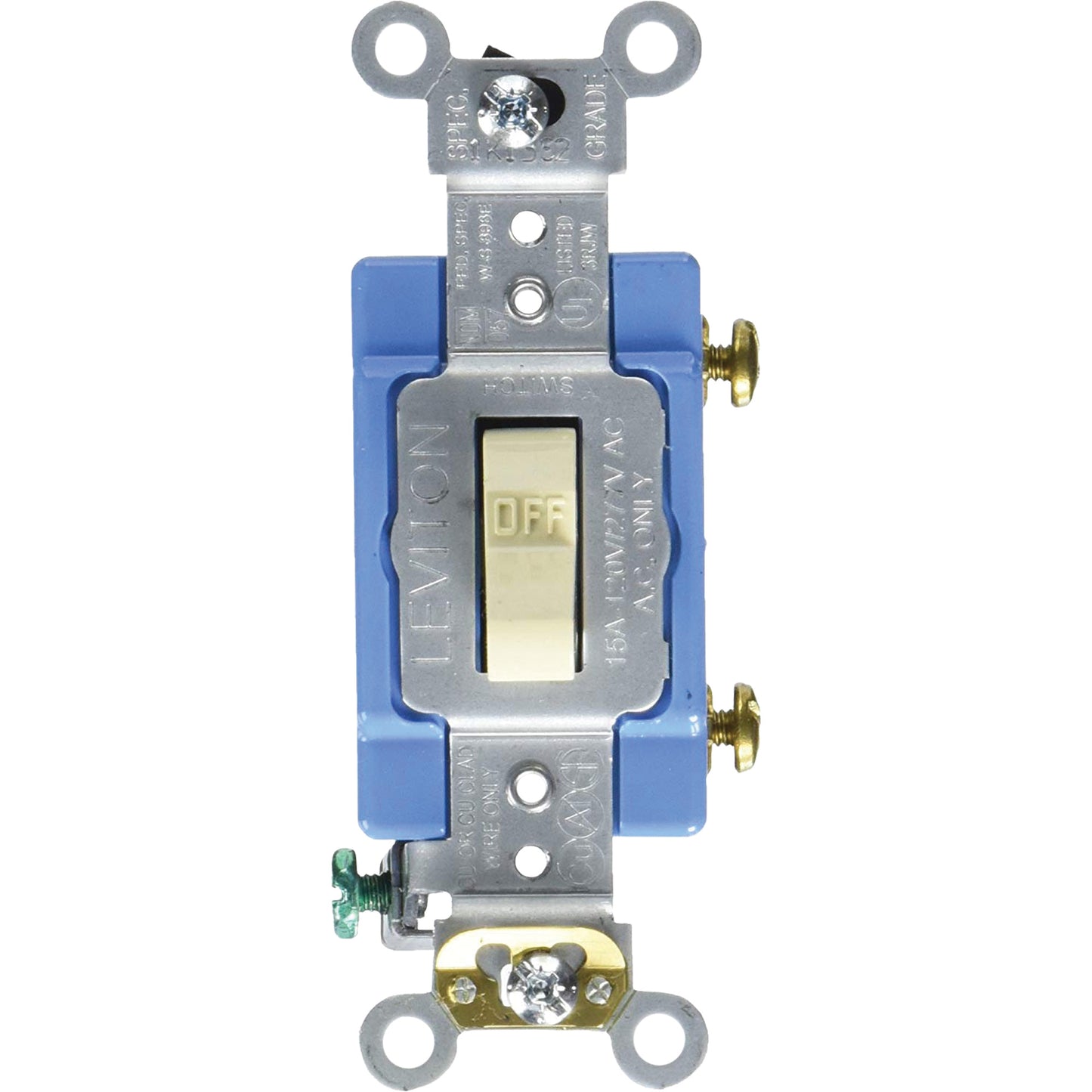 Back & Side-Wired Quiet Switch with Single-Pole Toggle
