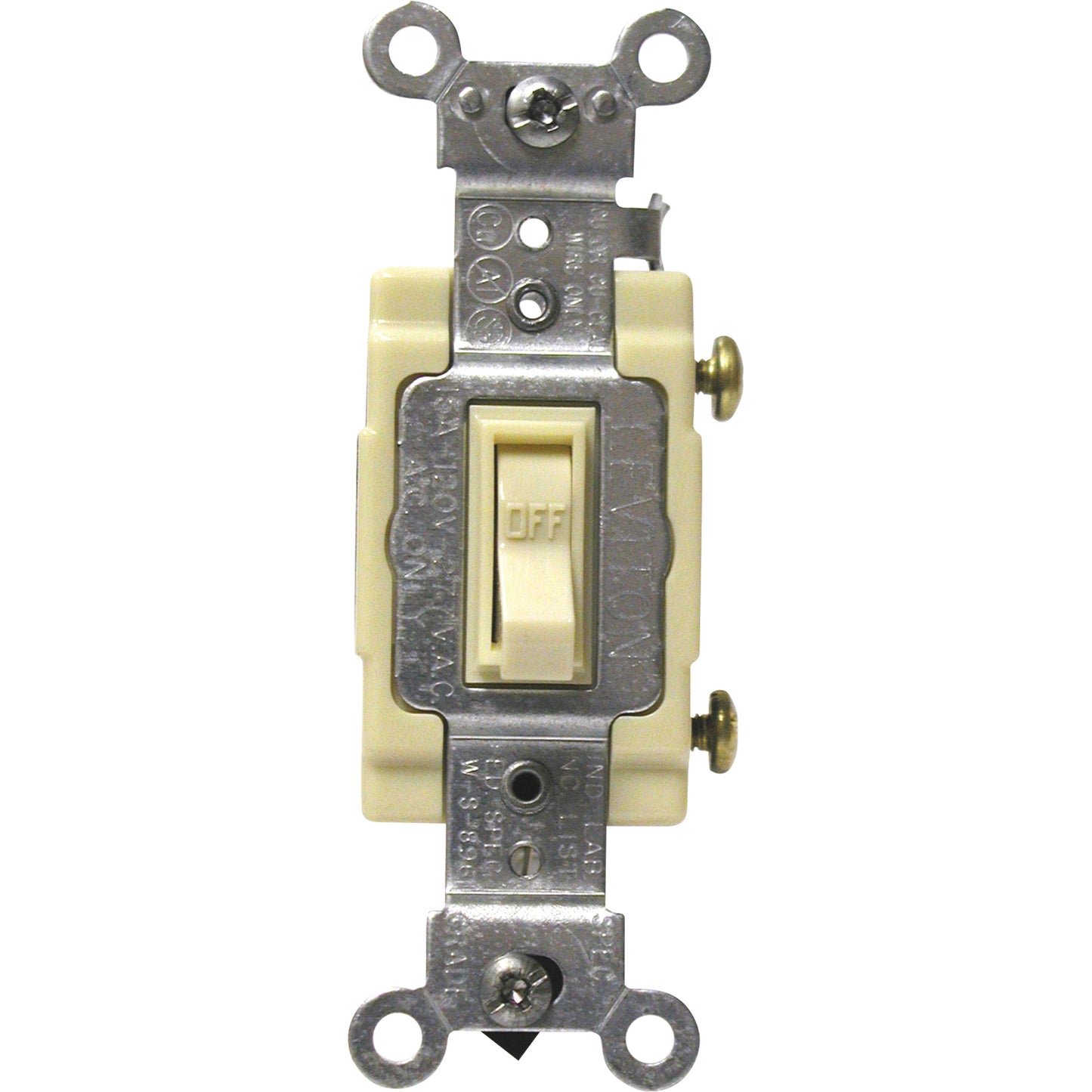 Back & Side-Wired Quiet Switches with Single Pole Framed Toggle