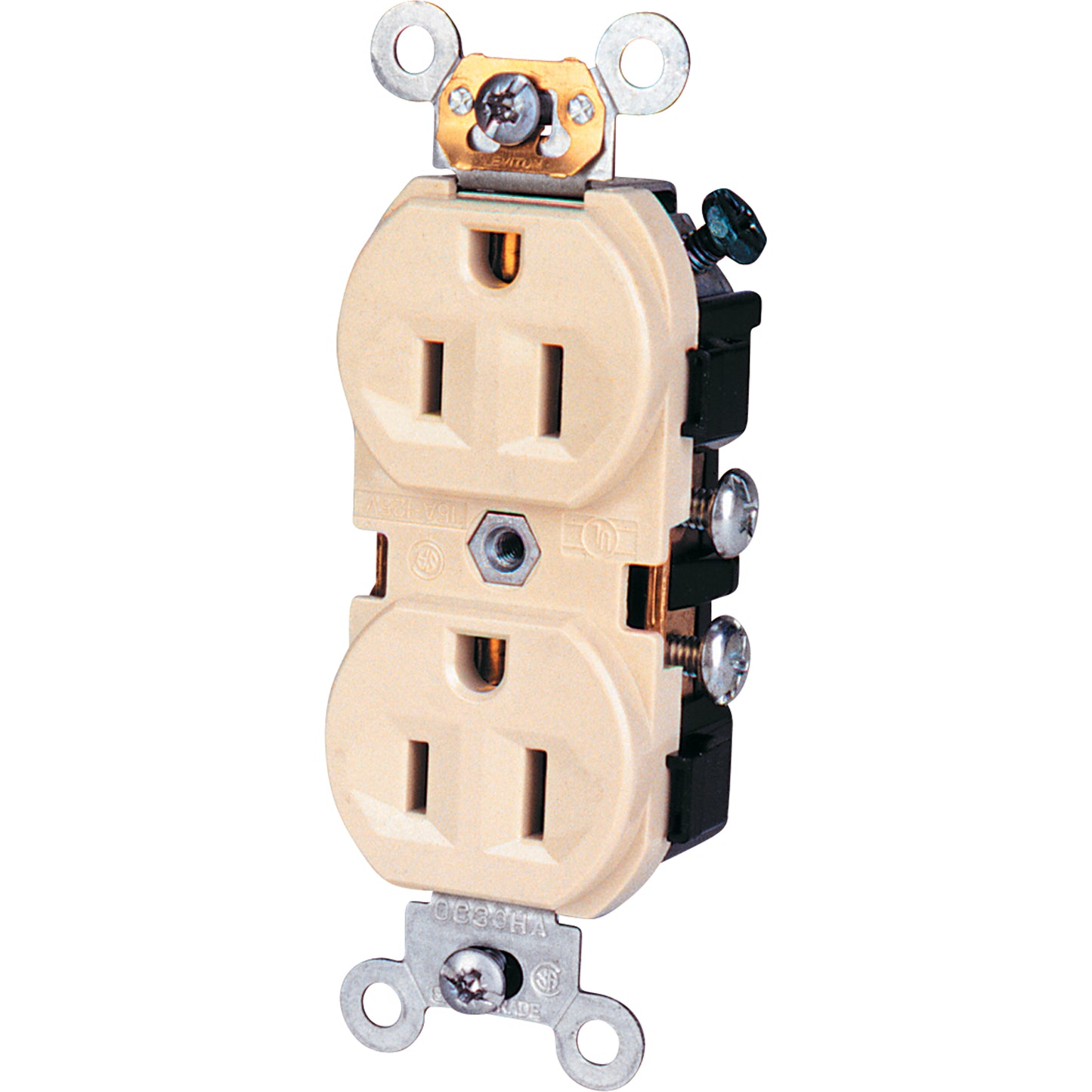 Side-Wired Straight Blade Receptacle
